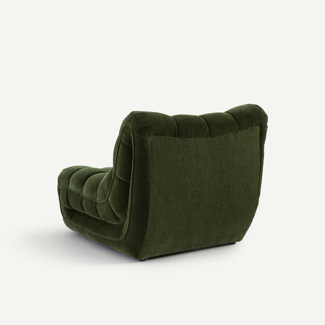 Καπιτονέ πολυθρόνα από βελούδινο chenille, Jud