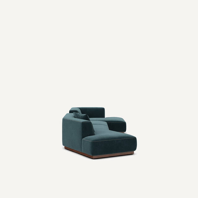 Γωνιακός καναπές δεξιά XL από βελούδο chenille, Jacopo