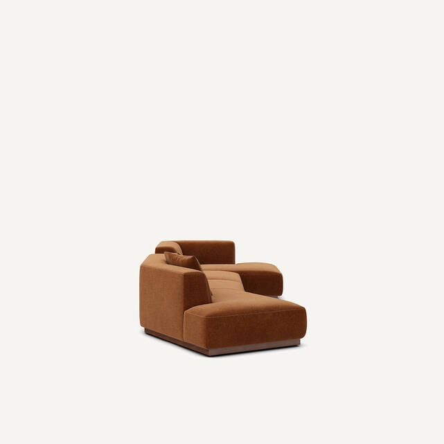 Γωνιακός καναπές δεξιά XL από βελούδο chenille, Jacopo