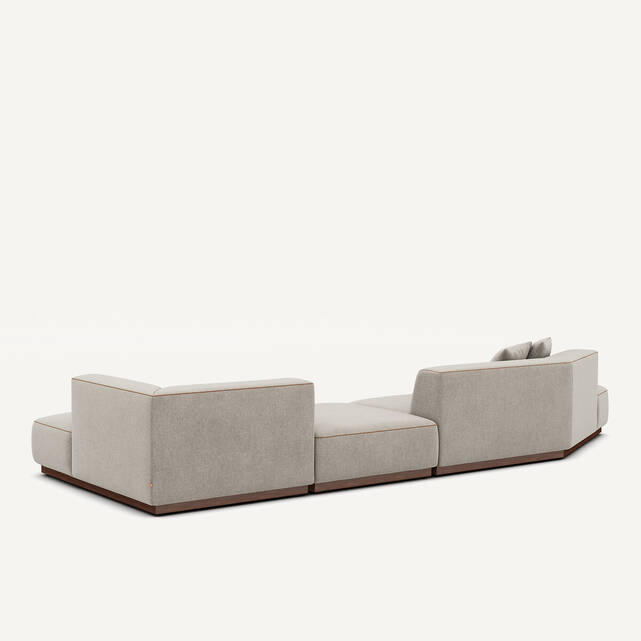 Γωνιακός καναπές δεξιά XL από βελούδο chenille, Jacopo
