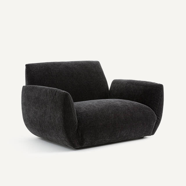 Πολυθρόνα από βελούδινη chenille, Spogano