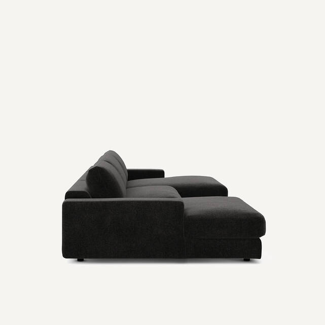 Καναπές 5 θέσεων από βελούδινο chenille, Skander