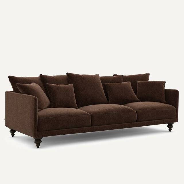Καναπές από βελούδινο chenille, Lazare