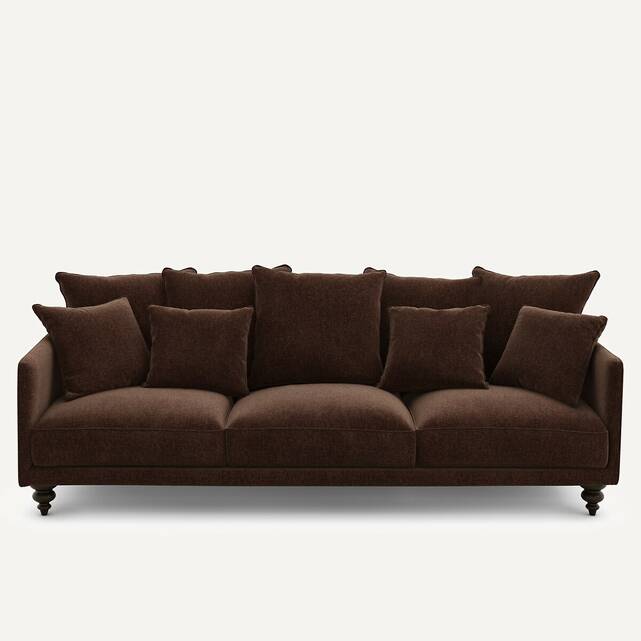 Καναπές από βελούδινο chenille, Lazare
