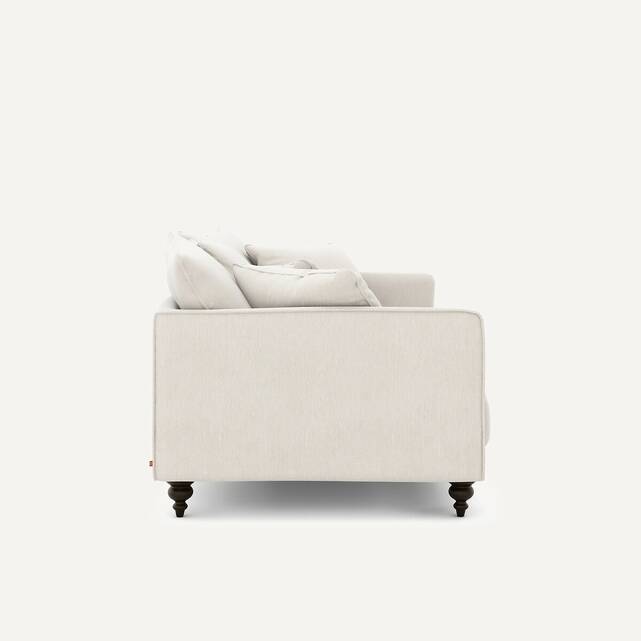 Καναπές compact από βελούδινη chenille, Lazare