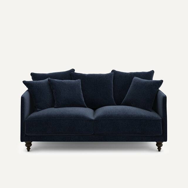 Καναπές compact από βελούδινη chenille, Lazare
