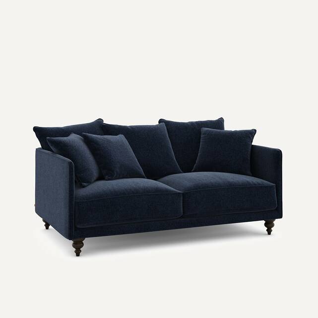 Καναπές compact από βελούδινη chenille, Lazare
