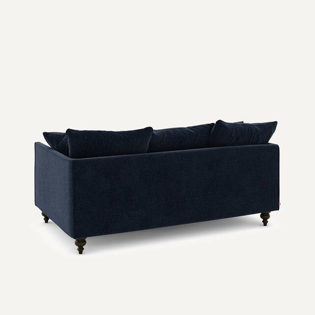 Καναπές compact από βελούδινη chenille, Lazare