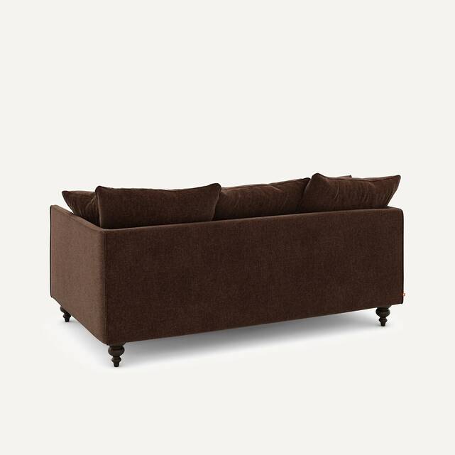 Καναπές compact από βελούδινη chenille, Lazare
