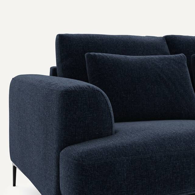 Καναπές 3 θέσεων από βελούδο chenille, Marsile
