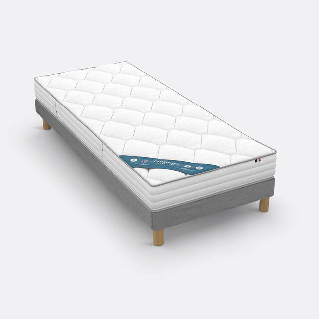 Σετ στρώμα latex και memory foam με υφασμάτινη βάση με τάβλες