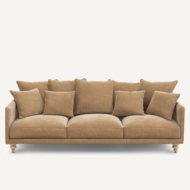 Καναπές από βελούδο stonewashed, Lazare