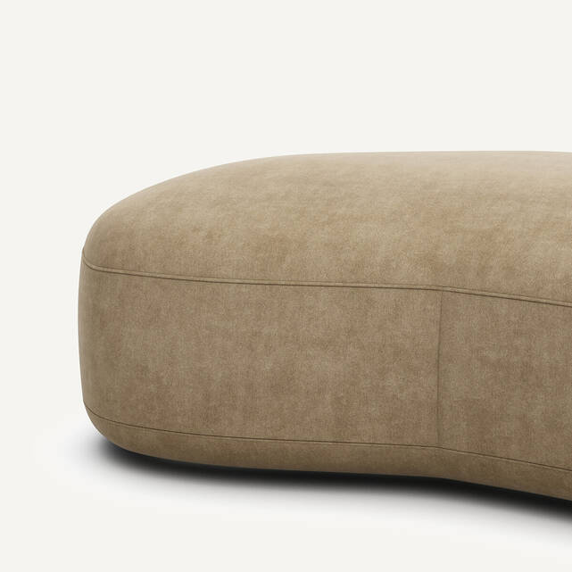 Υποπόδιο από βελούδο stonewashed, Rosebury