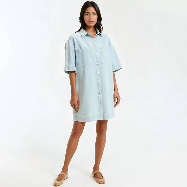 Κοντό φόρεμα από denim – Signature SARA