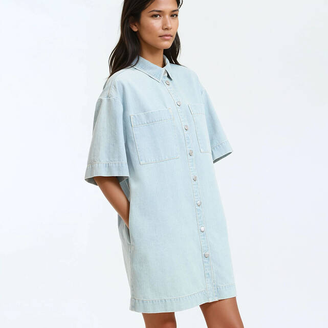 Κοντό φόρεμα από denim – Signature SARA