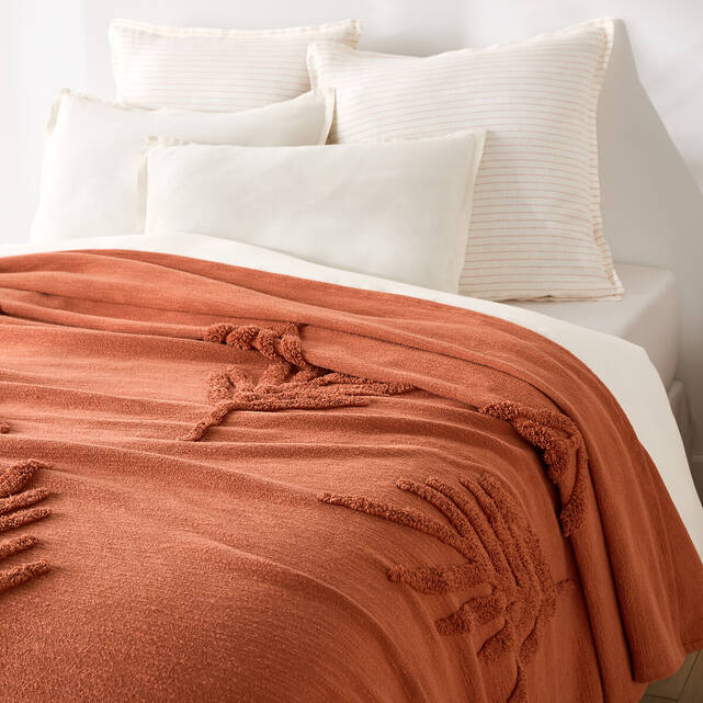 Βαμβακερό κάλυμμα κρεβατιού με tufted μοτίβα, Jobe