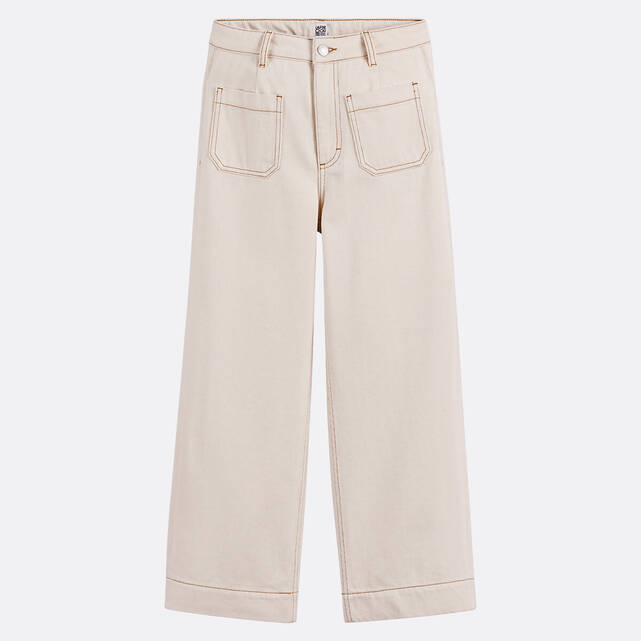 Τζιν Cropped σε γραμμή wide leg