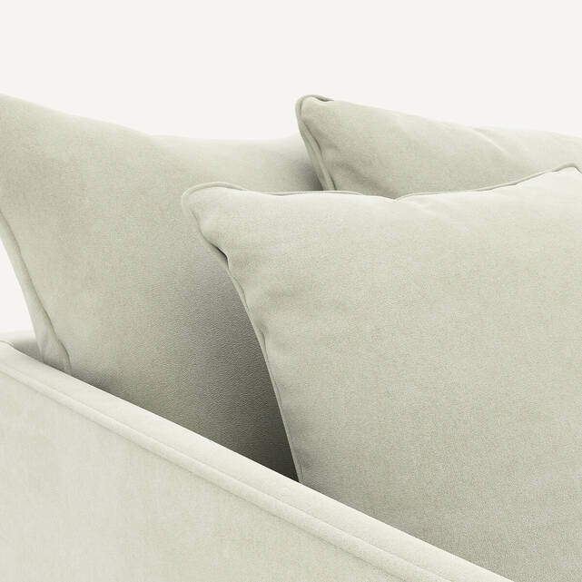 Καναπές 2 θέσεων από βελούδο stonewashed, Lazare