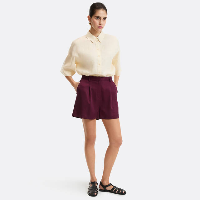 Σορτς με πιέτες από TENCEL™