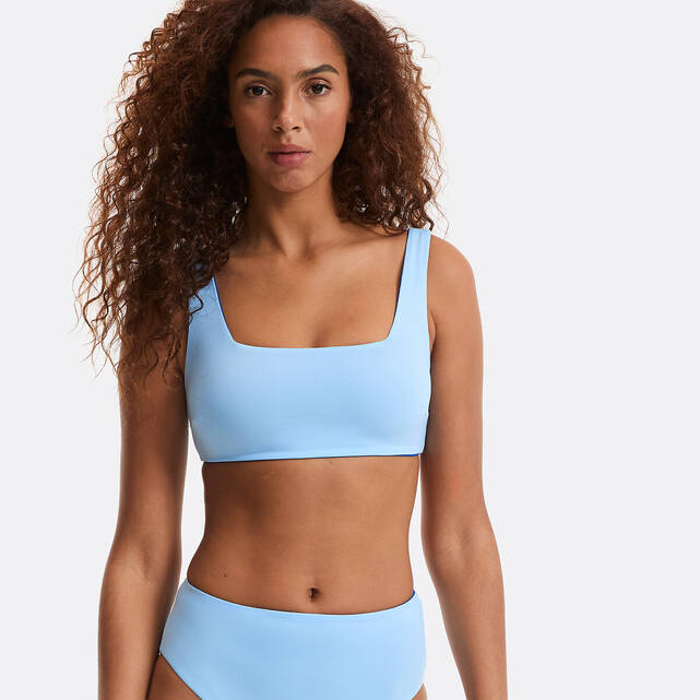 Διπλής όψεως μπικίνι τοπ σε στυλ bralette