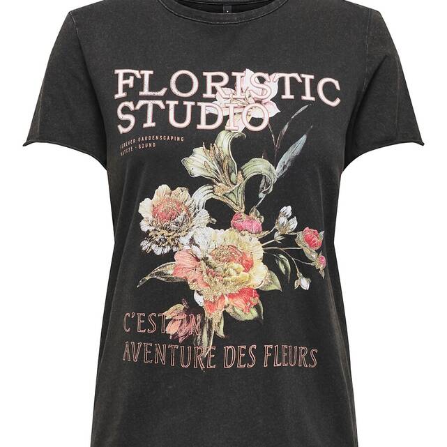 T-shirt με στρογγυλή λαιμόκοψη και σχέδιο