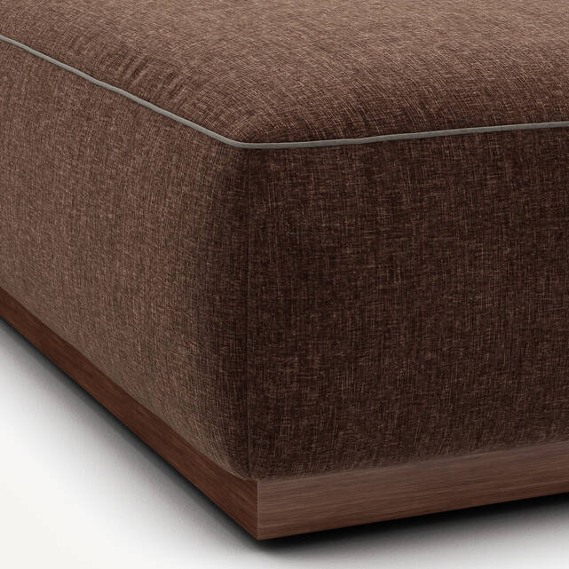 Υποπόδιο από βελούδο chenille, JACOPO