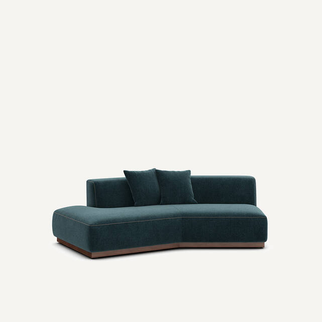 Γωνία καναπέ αριστερή από βελούδο chenille, JACOPO