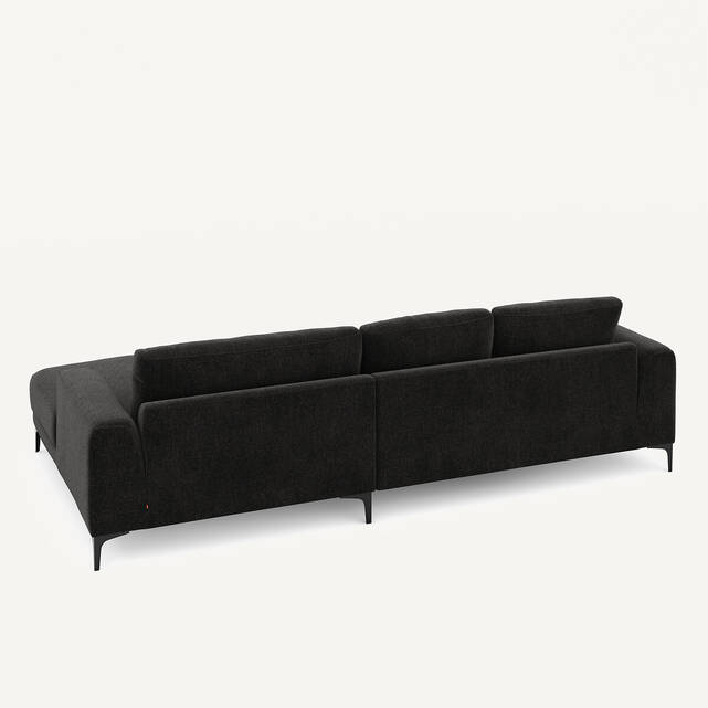 Γωνιακός καναπές XL δεξιός, από βελούδινο chenille, MARSILE