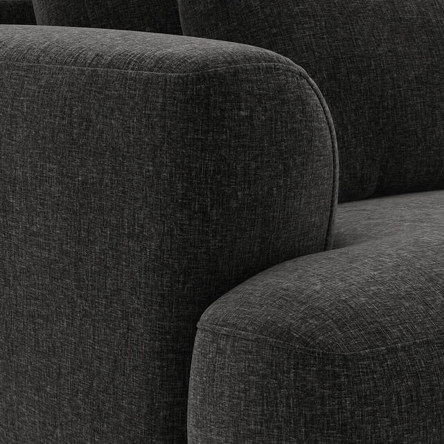 Γωνιακός καναπές XL δεξιός, από βελούδινο chenille, MARSILE