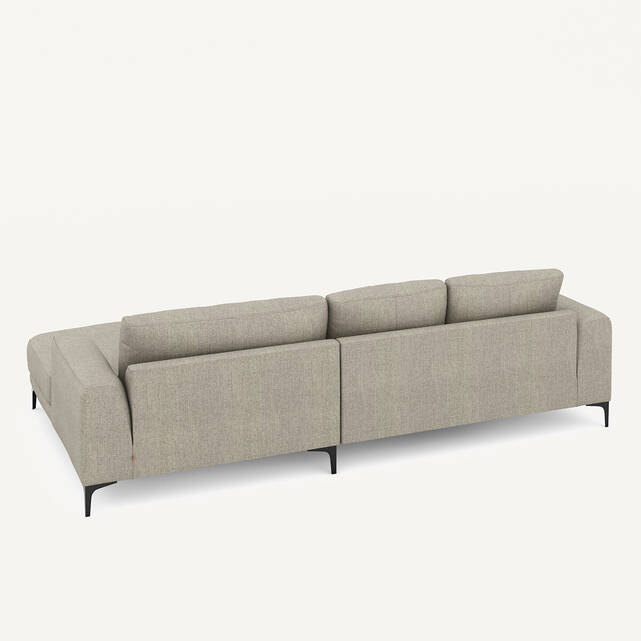 Γωνιακός καναπές XL δεξιός σε ύφασμα tweed, MARSILE