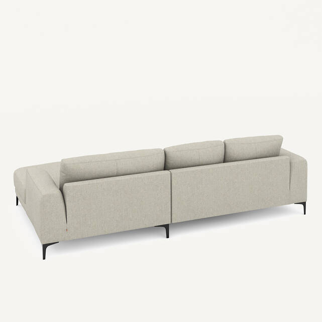 Γωνιακός καναπές XL δεξιός σε ύφασμα tweed, MARSILE