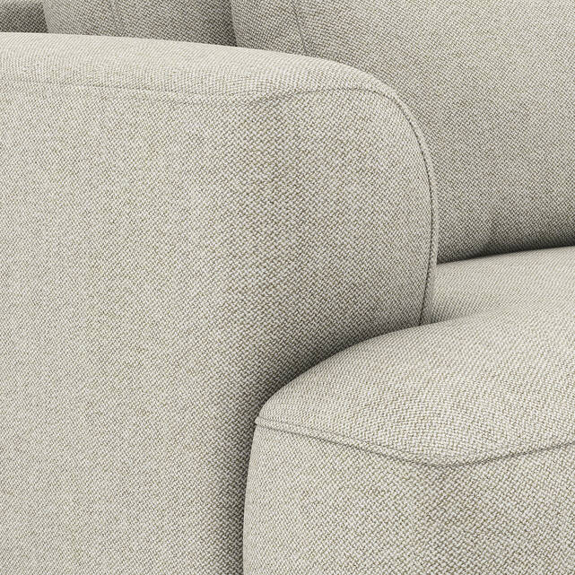 Γωνιακός καναπές XL δεξιός σε ύφασμα tweed, MARSILE