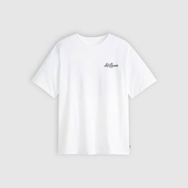 Κοντομάνικο t-shirt vintage με λογότυπο στην πλάτη