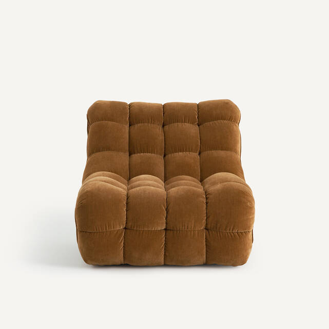 Καπιτονέ πολυθρόνα από βελούδινο chenille, Jud