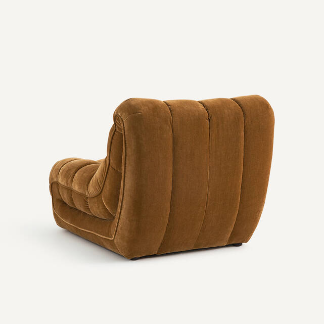 Καπιτονέ πολυθρόνα από βελούδινο chenille, Jud