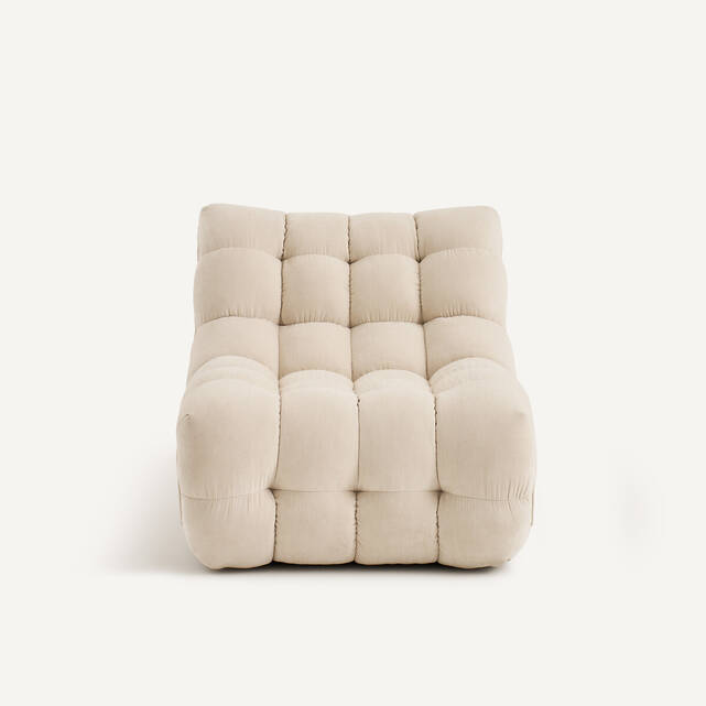 Καπιτονέ πολυθρόνα από βελούδινο chenille, Jud