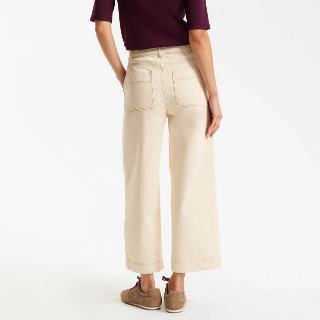 Τζιν παντελόνι φαρδύ 7/8 σε στυλ workwear