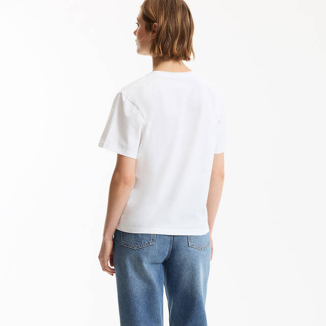 Κοντομάνικο t-shirt με στρογγυλή λαιμόκοψη και γραφικό τύπωμα
