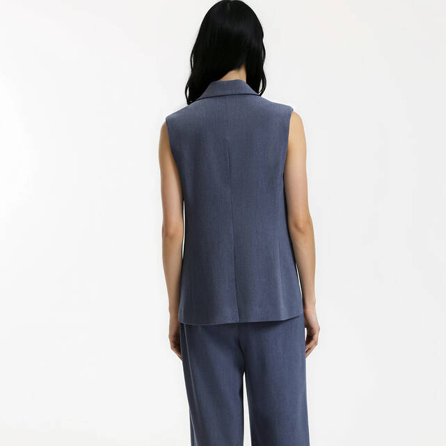 Μακρύ αμάνικο σακάκι σε oversize γραμμή