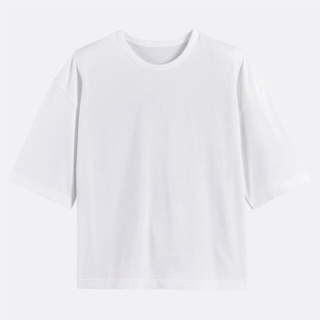 Κοντομάνικο t-shirt με στρογγυλή λαιμόκοψη και στάμπα στην πλάτη