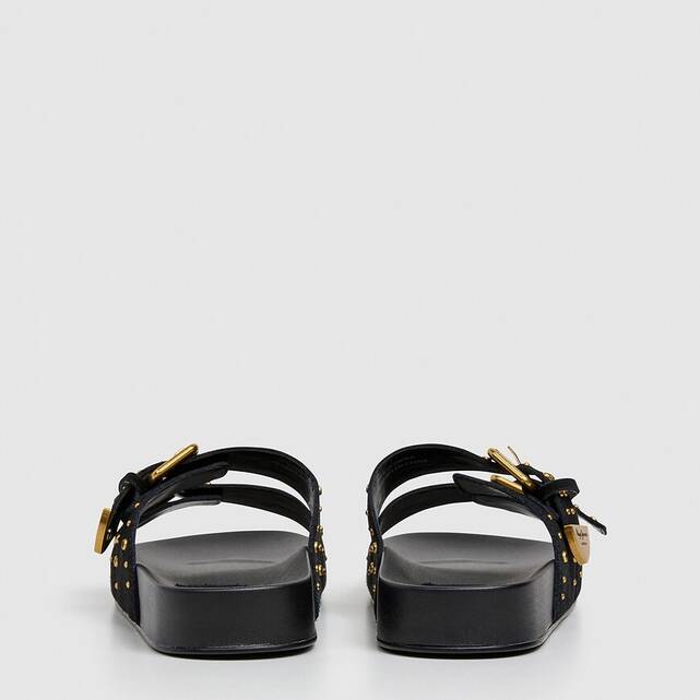 Σανδάλια mules με διπλά λουράκια AGNES STUDS