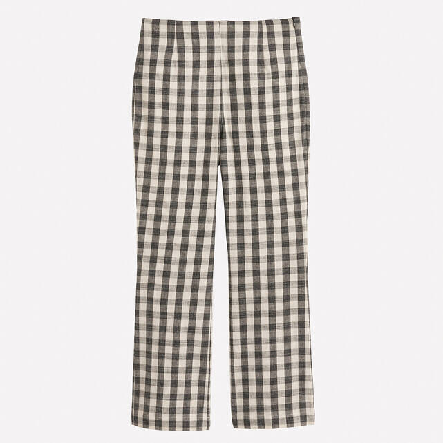 Παντελόνι bootcut 7 8 με καρό vichy