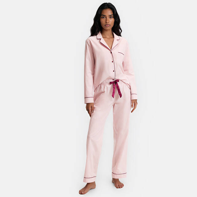 Σαμπρέ πιτζάμα με κουμπιά