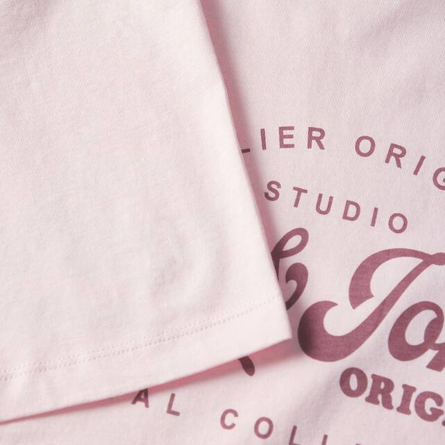 Κοντομάνικο t-shirt με στρογγυλή λαιμόκοψη Jordean