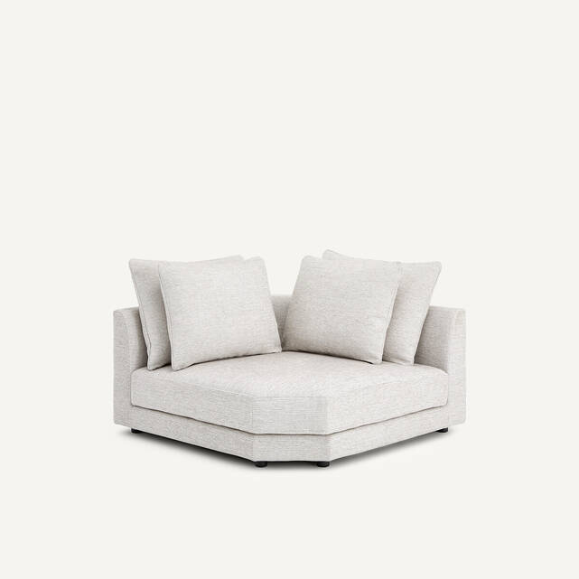 Γωνιακός καναπές σύνθεσης από ανακυκλωμένο βαμβάκι, TIBERIO