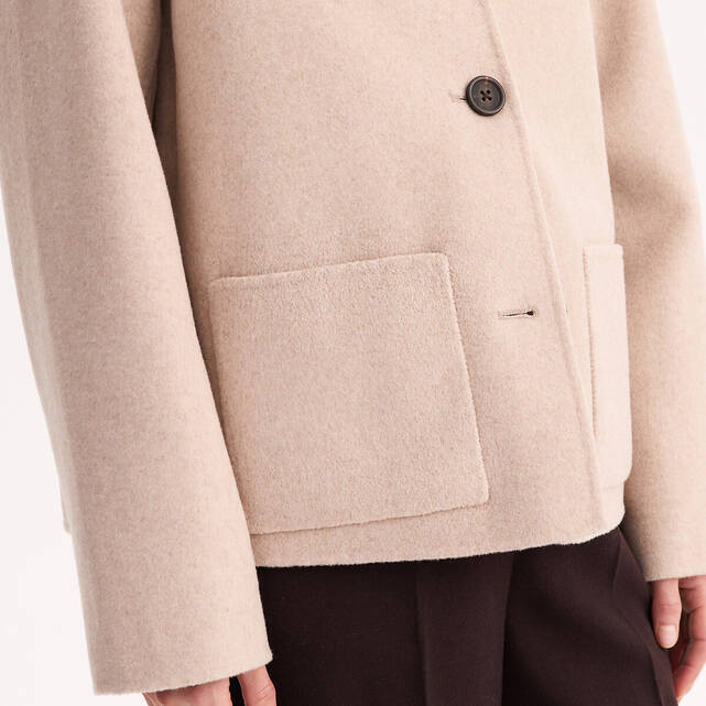 Jacket από μάλλινο ύφασμα σε φαρδιά γραμμή