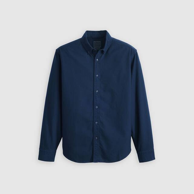Πουκάμισο oxford relaxed με γιακά με κουμπιά