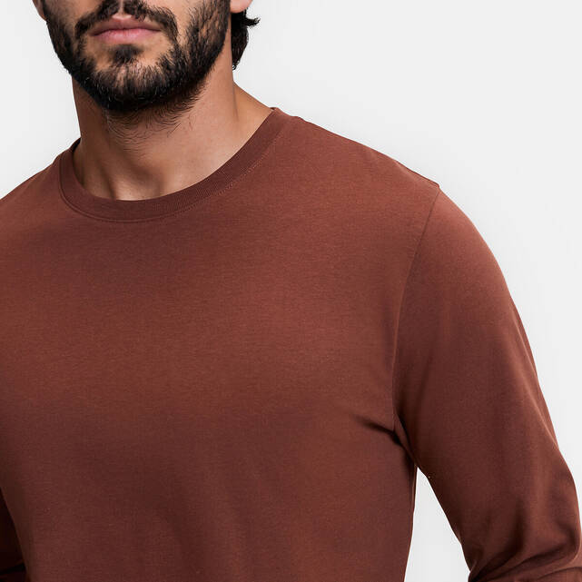 Μακρυμάνικο T-shirt με στρογγυλή λαιμόκοψη