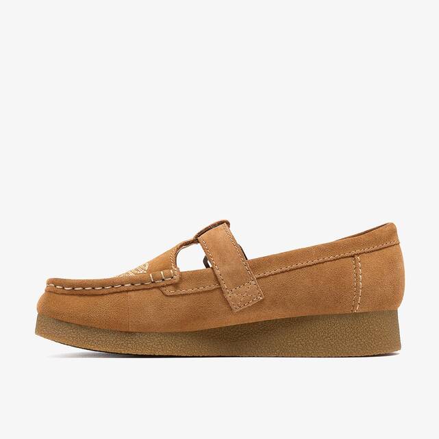 Μπαλαρίνες από σουέντ δέρμα, WALLABEE EVO BAR