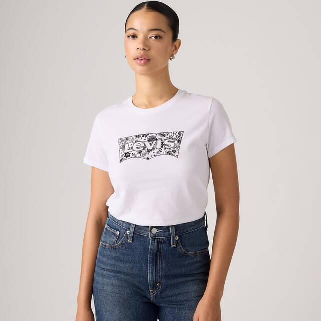 Κοντομάνικο T-shirt με στρογγυλή λαιμόκοψη και τύπωμα μπροστά